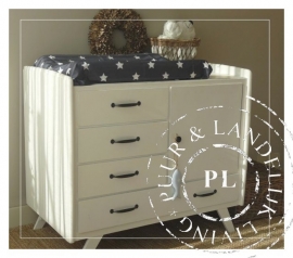 Landelijke brocante commode riviera white *verkocht*
