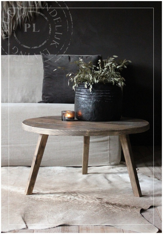 bodem Gedetailleerd Verwaand Maatwerk / stoere ronde salontafel SPIDER / old wood | landelijke  salontafels | Puur & Landelijk Living