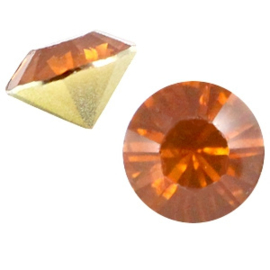 SS29 - PUNTSTEEN " DARK TOPAZ OPAL" / 6,2MM