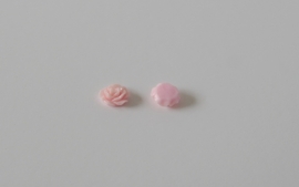 CAB.86 - CABOCHON BLOEM ROZE  / 10MM