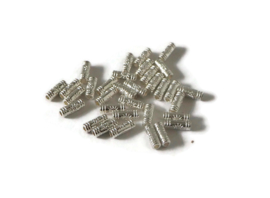 MK.9 - METALEN KRAAL LANGWERPIG ZILVERKLEUR / 9,5 X 3,5MM