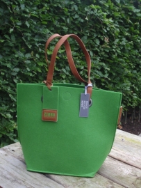 ZEBRA NATURAL BAG - GROEN