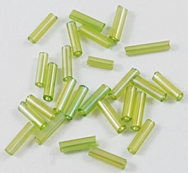 GR.44 - GLASSTAAFJES "GREENYELLOW  RAINBOW" / 6 X 1,8MM