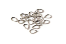 TH.10 - LINKING RING DRUPPEL ANTIEK ZILVER / 15 X 11MM