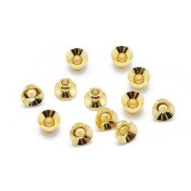 TB.13 - KRALENKAPJES 18K GOUDPLATED / 5 X 3MM