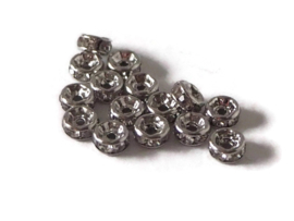 STR - STRASS RONDENDELLEN PLATINUM KRISTAL / 4 X 2MM