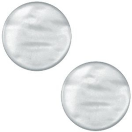 POL.12 - POLARIS CABOCHON PARELMOER "GREY" / 12MM