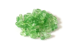 GR.40 - GLASKRALEN TRANSPARANT GROEN / 6 X 3MM