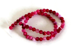 NST.36 - AGAAT "NATURAL DYED" MAGENTA / 6MM