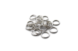 TB.104 - METALLOOK RINGEN ZILVER / 12 X 2MM