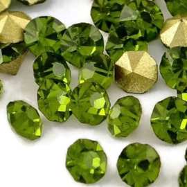 CRYSTAL RHINESTONE OLIJF GROEN / 4MM