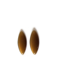 CAB - GLAS CABOCHON CATEYE TOPAZ / 25 X 12MM