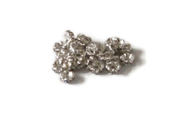 7 - STRASS RONDELLEN ZILVER CRYSTAL / 6 X 3MM