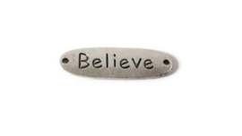 TH.45 - TUSSENZETSEL "BELIEVE" ANTIEK LOOK / 11 X 34MM