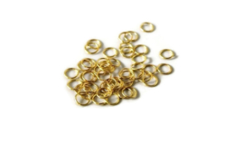 TB.66 - OPEN RINGETJES GOUD / 8 X 1MM