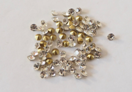 CRYSTAL  RHINESTONE TRANSPARANT / 4MM