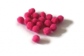 32 - POMPOM DONKER ROZE / 8MM