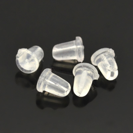 TB.117 - OORBEL STOPPERS ACRYL / 6 X 4MM