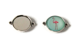 75 - CABOCHON FLAMINGO LICHT TURQUOISE GROEN / 20MM