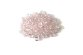 ROZ.26 - GLASKRALEN TRANSPARANT ROZE / 6 X 3MM