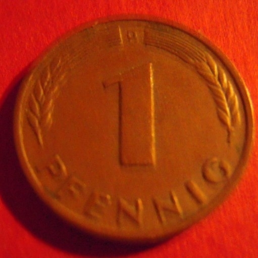 Germany Brd 1 Pfennig 1949 D Bank Deutscher Lander J376