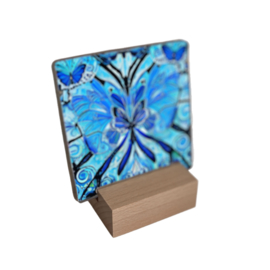 Houten TEGELHOUDER