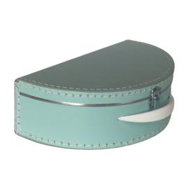 Suitcase halfround MINTGREEN 28 cm