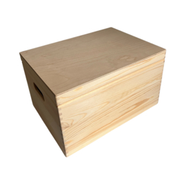 Houten bewaarbox groot hoog