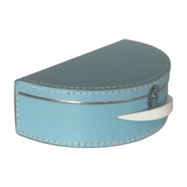 Suitcase halfround SOFT BLUE 28 cm