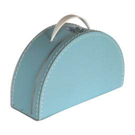 Suitcase halfround SOFT BLUE 28 cm