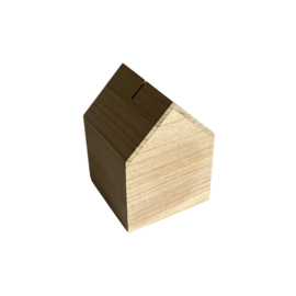 Houten SPAARPOT huisje