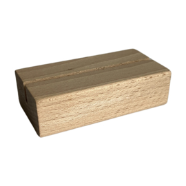 Houten KAARTENHOUDER A6