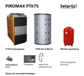 Setprijs Piromax PTK 75, met 5.000 liter buffervat
