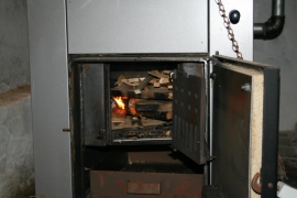 Installatie van een Fröling FHE40  Hout cv ketel