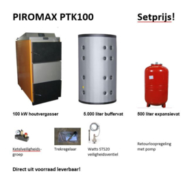 Setprijs Piromax PTK 100, met 5.000 liter buffervat