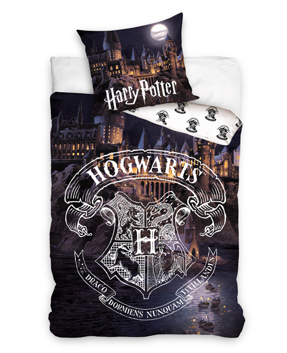 Hedendaags Harry Potter Dekbedovertrek Hogwarts by Night (multi) 140x200 OL-94