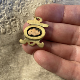 K'in Maya hanger - wolk messing