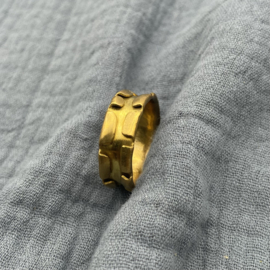 Silvarum - messing ring voor mannen