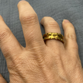 Silvarum - messing ring voor mannen