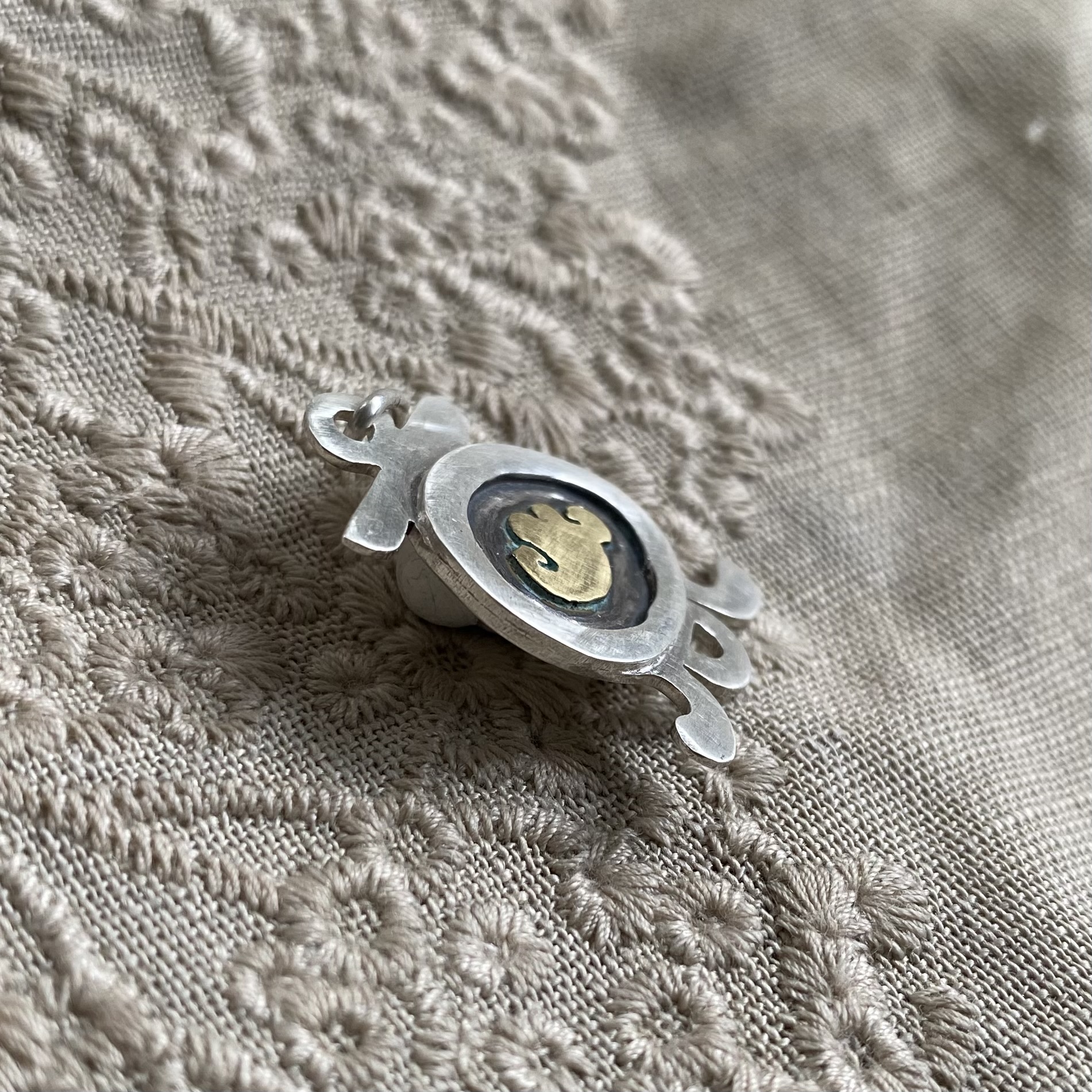 K'in Maya hanger - wolk zilver