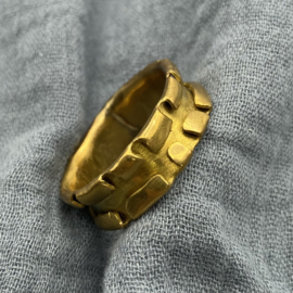 Silvarum - messing ring voor mannen