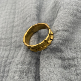 Silvarum - messing ring voor mannen