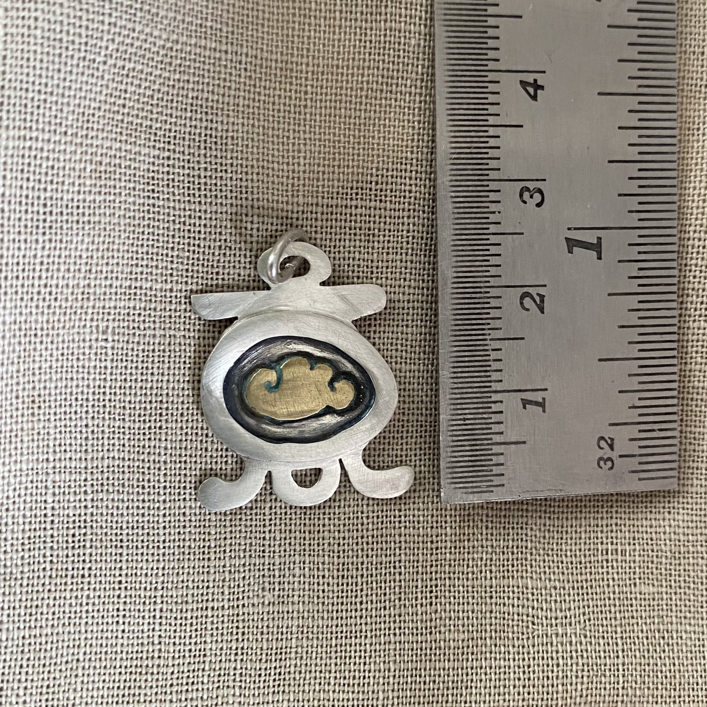 K'in Maya hanger - wolk zilver