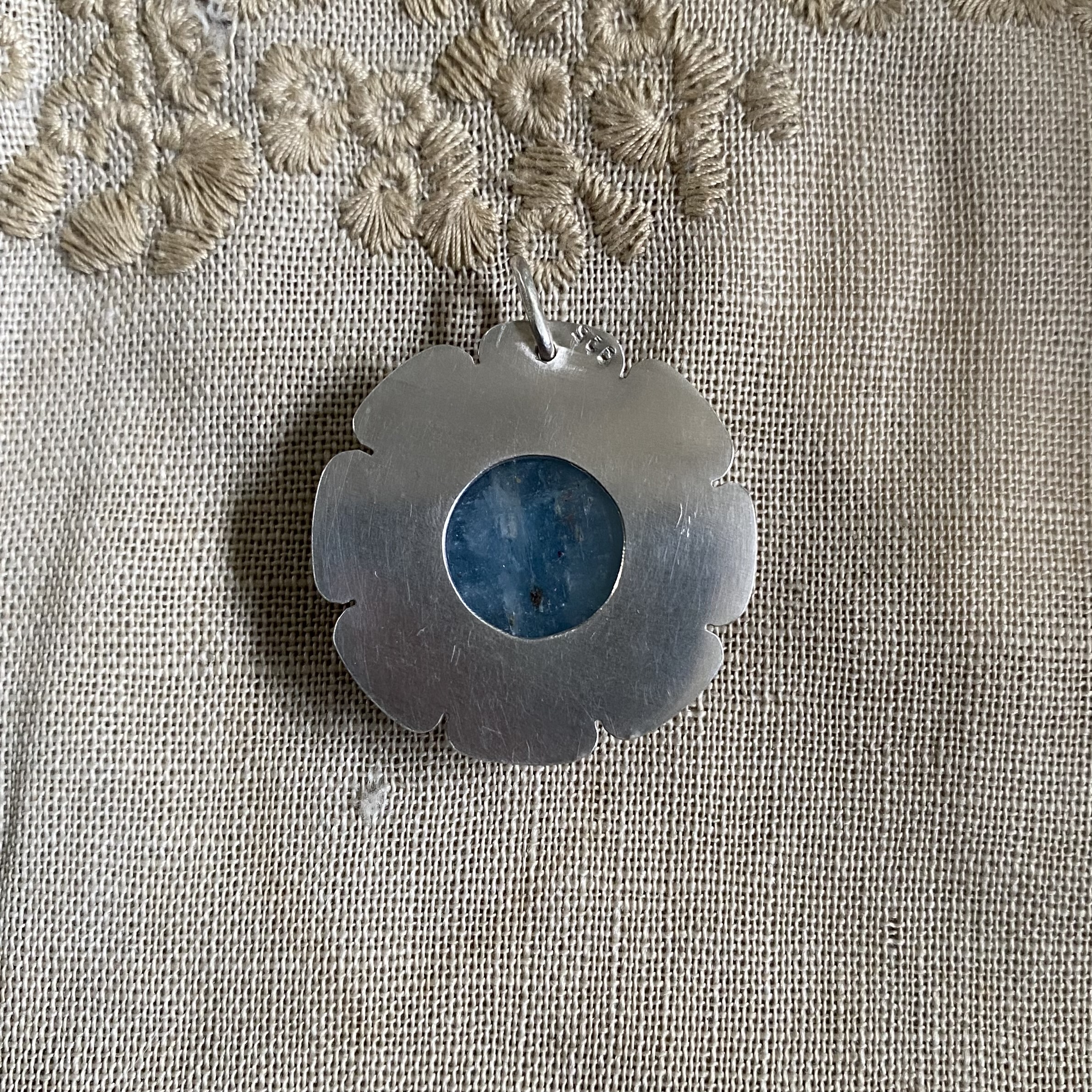 Flos Artis - zilver en aquamarijn