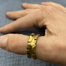 Silvarum - messing ring voor mannen