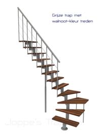 Comfort middenboomtrap met kwartslag