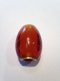 Glas halogeen M10 model eitje bubbel amber nr: 500922