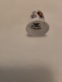 Vingerhoed porcelein opdruk Almere 2,7cm hoog zonder doosje