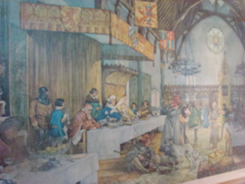 Sprookridders in de Ridderzaal in 1394.  VERKOCHT
