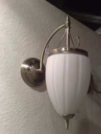 Retro wandlamp met druppelvormig glas nr:20363/1a